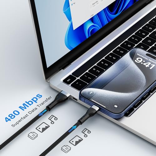 USB C Cable (1FT, 20-Pack), USB A to USB Cord Fast Charging Compatible with iPhone 17, iPhone Air, iPhone 17 Pro, iPhone 17 Pro Max, iPhone 16/15 Series, Galaxy S24, LG and Car Play and More - size: 1FT, style: 20-Pack