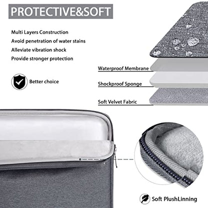 KCY Laptop Sleeve 11.6 Inch, Waterproof Slim Laptop Case Bag with Handle Compatible with Surface Pro 7/8/9/11/12, MacBook Air 11/12, 11-12 Inch Chromebook, Grey - color: Grey, size: 11-12.6 Inch(32x23x2.5cm)