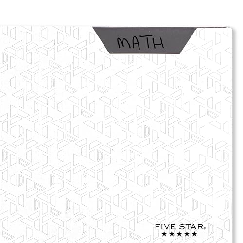 Five Star 2-Pocket Folder, Plastic Folder with Stay-Put Tabs and Prong Fasteners, Holds 8-1/2" x 11" Paper, White (72494) - color: White, size: 1 Count (Pack of 1)