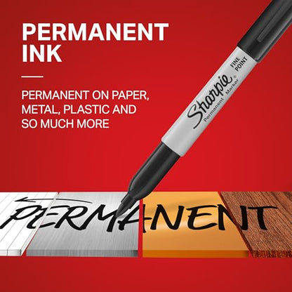 Sharpie 35010 Fine Point Permanent Marker, Black, 36-count