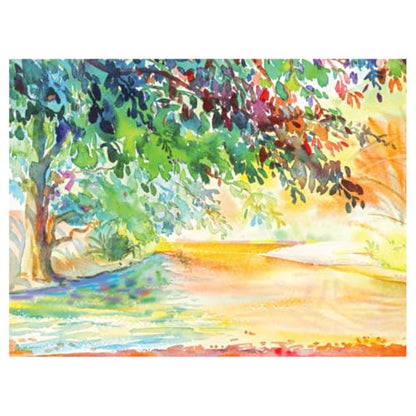 UCREATE 140 lb. Watercolor Paper, White, 9" x 12", 50 Sheets/Pack, 12 Packs | Super Heavyweight, Acid Free, Wet and Mixed Media - size: 9" x 12" (Pack of 12)