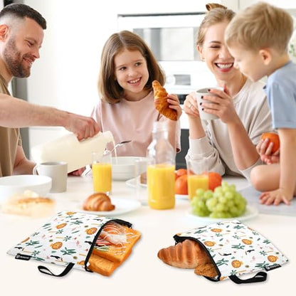 Reusable Food Storage Bags Animal Lion 3 Pack Set Lunch Bag Compact Sandwich Snack Bag Small Medium Large for Lunch, Travel & Organization - color: Bag 4
