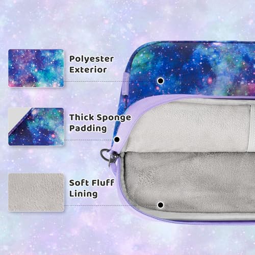 Choco Mocha Kids Tablet Sleeve Bag for Boys & Girls, (10-12.5Inch) - color: Galaxy-purple 12.5inch, size: 12.5inch(12.5 x 9.8 x 1.3)