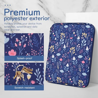 Dadanism 9-11 Inch Tablet Sleeve Bag Carrying Case, Night Blue | Fits iPad (A16) 11th Gen 11", iPad 10th Gen 10.9" Air 5/4, iPad Air M4/Pro 11", iPad 9/8/7th 10.2", Galaxy Tab A11+ Plus 11" - color: Night Blue, size: 9-11 inch