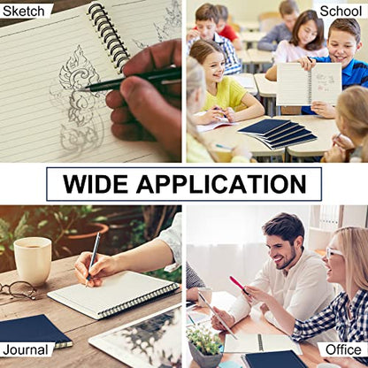 Yahenda 108 Pcs Spiral Notebooks Bulk, A5 8.3 x 5.5 Inch College Ruled Lined Notebooks, 100 Pages Soft Cover Journals for Students Classroom Office Back to School Supplies (Deep Blue) - color: Deep Blue