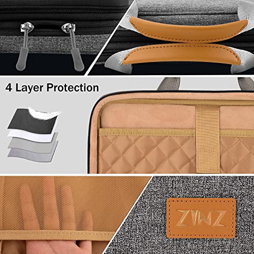 ZINZ Slim Expandable Laptop Case 13 Inch Sleeve Upgraded Protective Durable TSA Handbag for 13" MacBook Air/Pro/Neo M5/M4/M3/M2/M1, iPad Pro 12.9, Surface Pro 3/4/5/6/2017 12.3", XPS 13,G01BK01 - color: G01bk01, size: 13"