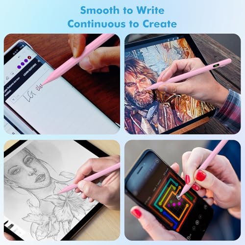 Moko Universal Capacitive Stylus Pencil for Touch Screen, Pink - color: Pink