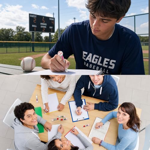 24 Pack Baseball Party Favors, 4-in-1 Multicolor Ballpoint Pens, Mini Retractable Baseball Pens, Goodie Bag Stuffers, Classroom Prizes, Birthday Gifts - style: Baseball