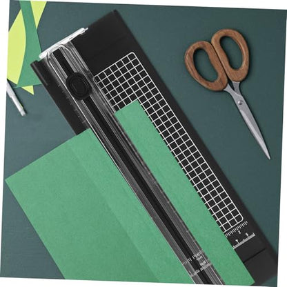 KALLORY Paper Cutting Tool Portable Paper Trimmer for Scrapbooking Accurate Invisible Cutter for Photos and Crafting Design for Home and Classroom Use