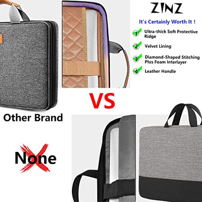 ZINZ Slim Expandable Laptop Case 15.6 Inch Sleeve Upgraded Protective Durable Recycled Carrying Case Compatible with MacBook 15" & 16" and Most 15" 15.6" 16" Notebook,D01G03 - color: D01g03, size: 15.6"