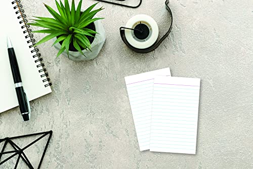 Home Advantage Single Sided Vertically Ruled White Index Cards (3-x-5)