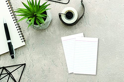 Home Advantage Single Sided Vertically Ruled White Index Cards (3-x-5)