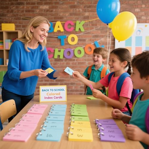 Flash Cards Bundle – 250PCS with Rings (2.2 x 3.5 Inch) + 1500PCS Bulk Cards for Studying, Note-Taking, Vocabulary, Memory, Exam Prep, School, Office & Home
