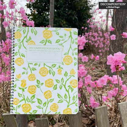 Decomposition Roses College Ruled Spiral Notebooks – 9.75 x 7.5 Journal with 160 Lined Pages – Cute Notebooks for School Supplies, Home & Office – 100% Recycled Paper – Made in USA - color: Roses, style: Spiral-bound