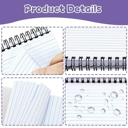 Tecmisse 200 PCS Index Cards, 3x5 Inches Spiral Bound Index Cards, Ruled Flashcards, White Notecards for Taking to Do List, School and Office Use (White)