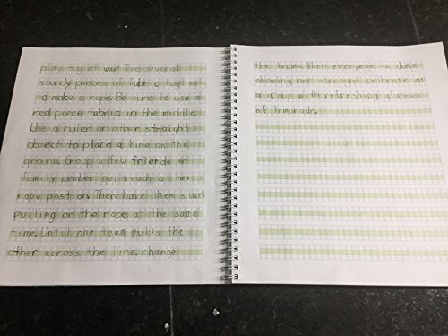 Channie's Youth Composition Notebook - Handwriting Practice, Improvement Journal for Kids, Older Learners, & Special Needs Students, Calligraphy Workbook with Special Writing Blocks, Green - color: Green