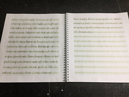 Channie's Youth Composition Notebook - Handwriting Practice, Improvement Journal for Kids, Older Learners, & Special Needs Students, Calligraphy Workbook with Special Writing Blocks, Green - color: Green