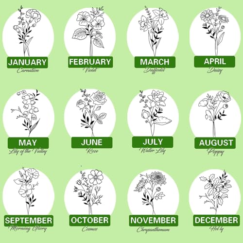 Personalized Journal Notebook with Birth Flower Name Custom Journaling Notebook for Women Daughter Birthday Customized College Ruled Notebooks Lined Journals Gift for Mothers Day Mom Her Graduation - color: Birth Flower-Engraved