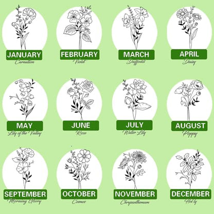 Personalized Journal Notebook with Birth Flower Name Custom Journaling Notebook for Women Daughter Birthday Customized College Ruled Notebooks Lined Journals Gift for Mothers Day Mom Her Graduation - color: Birth Flower-Engraved