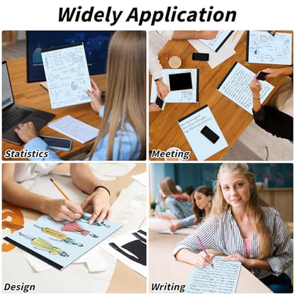 48 Pack Graph Paper Pad 8.5 x 11, 4x4 Graph Ruled, Grid Paper Pad 8-1/2" x 11", Blueprint Quadrille Pad, Easy Tears Off, Cardboard Backing - Grid Pad Notebook, White 80 GSM Graph Paper, 30 Sheets/Pad - size: 8.5x11inch