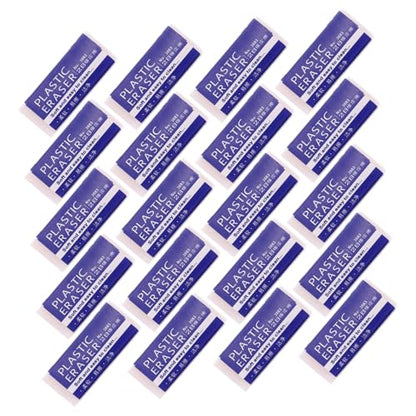 PartyKindom 24Pcs Portable Test Erasers for Students Large PVC School Supplies Multi-Function Office Writing Erasers Classroom Bulk