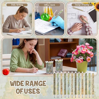 Sinload 60 Pcs Mechanical Pencil Bulk, 0.7 mm Cute Motivational Mechanical Pencil for Writing, Sketching, Drawing, Gifts from Teacher Reward Office Supplies Bee Party(Explore) - style: Explore