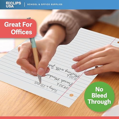 Loose Leaf Paper College Ruled Notebook Paper College Ruled Lined Paper Writing Paper Filler 10.5” x 8” 1800 Sheets 150 Sheets Per Pack 60 gsm (12 Pack) - size: 12 Pack