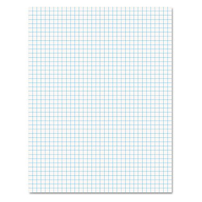 Ampad 8 1/2 x 11 Inches White Quad Pad, 4 Square Inch, 50 Sheets, 1 Each (22-030C) - size: 50 Count (Pack of 1)