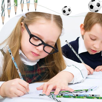 CCINEE 48 Pack Football Pencils For Kids,Fun Sport Soccer Pencils Bulk For Students Football Birthday Party Favors Easter Basket School Classroom Prizes Gift Stationery