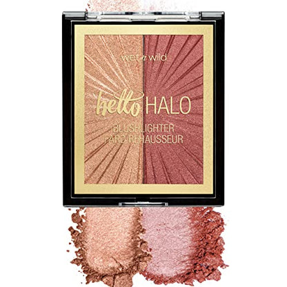 Wet n Wild MegaGlo Blushlighter, Blendable Blush & Highlighter Set, Shimmery Metallic Finish, Flash Me - color: 3- Flash Me