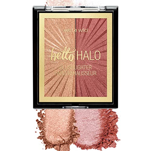 Wet n Wild MegaGlo Blushlighter, Blendable Blush & Highlighter Set, Shimmery Metallic Finish, Flash Me - color: 3- Flash Me