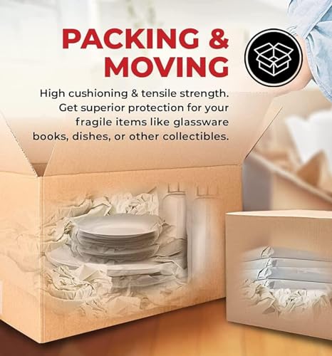 Newsprint Packing Paper Sheets for Moving, Shipping, Box Filler, Wrapping and Protecting Fragile Items 2.6 Lbs (100 Sheets, 26” x 15”) - size: 100 Sheets (15"W x 26"L)