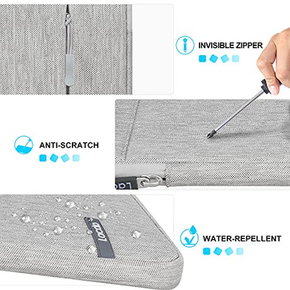 Lacdo iPad mini 7 Sleeve, iPad mini Case Bag, Tablet Sleeve Case for iPad mini 7 (A17 Pro)/6/5/4/3/2, Samsung Galaxy Tab A7 Lite 8.7" / Galaxy Tab A 8.0" Protective Tablet Bag Water Repellent, Gray - color: Gray, size: 7-8 Inch
