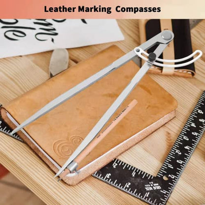 Compass for Geometry, Compass for Woodworking, 16 inch Precision Woodworking Compass with Wing Divider and Pencil Holder, Large Compass for Geometry, Woodworking Compass, Drafting, Drawing Compass - size: 16inch