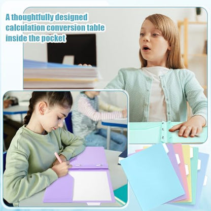 12 Pack Pastel Plastic Pocket Folders with 3 Prongs & Tabs, Cute Folder, 2 Pocket File Folders for Letter Size Paper, Nurse Folder, Heavy Duty for School & Office Organization - style: 3 Prongs Fasteners Style