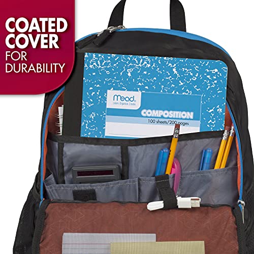 Mead Composition Notebook, Wide Ruled Paper, 7-1/2" x 9-3/4", 100 Sheets, Red Marble (09918AB5) (Pack of 12) - color: Red Marble, size: (Pack of 12)