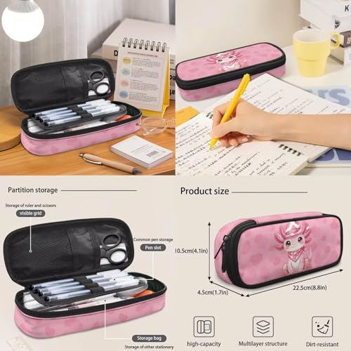 Pink Cowboy Axolotl Backpack Set for Girls 6-12, Elementary Kids School Bookbag with Insulated Lunch Box, Pencil Case & Water Bottle Holder for Back to School - color: Pink Cowboy Axolotl
