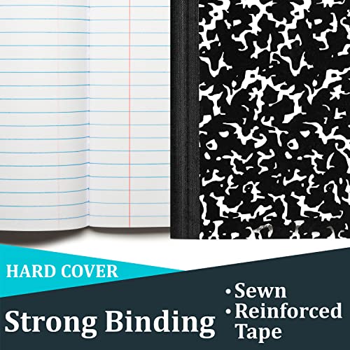 Composition Notebook College Ruled Composition Notebooks Bulk Marble College Ruled Notebook Hard Cover 100 sheets, 200 Pages 9.75” x 7.25”