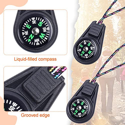 10/25/50/100 Pack Compass for Kids Mini Compasses Bulk Kids Toy Compass for Party Favor/Hiking/Scout Classroom Learning Directions - color: 10PCS Black
