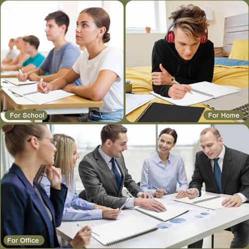 Resurhang 2 Pack B5 Graph Paper Spiral Notebooks 7.3" x 10" Grid Notebooks 160 Pages 4 Squares Per Inch Graphing Paper Quad Ruled for Engineering Work Math School