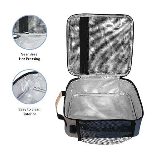 ALAZA Desert Horses Lunch Box Girls Boys Insulated Lunch Bag Reusable Lunch Cooler Tote Kit Freezable Shoulder Strap Waterproof Thermal Meal for School Picnic - color: D09