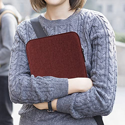 MoKo 9-11 Inch Tablet Sleeve Bag Carrying Case Fits New 11inch iPad Air M4, iPad A16 2025, iPad Pro 11 M4, Air 5/4/3, iPad 10/9/8th Gen, Tab S8/S9 11", Tablet Carrying Case, Wine Red - color: Wine Red, size: 9-11 inch
