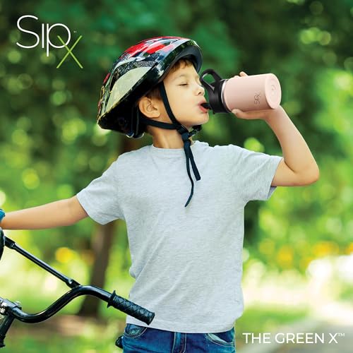 SIPX™ 12 oz Insulated Water Bottle with Straw Lid – Leakproof Stainless Steel, BPA-Free, Easy to Carry – Perfect for School, Camp, Sports & Travel – Peach - color: Peach