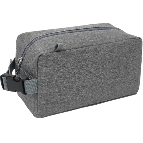 FlowFly Small Insulated Lunch box Portable Soft Bag Mini Cooler Thermal Meal Tote Kit with Buckle for Work, GreyWithBuckle - color: GreyWithBuckle