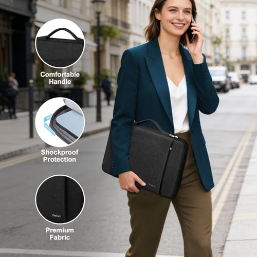 Ferkurn Laptop Case Sleeve for Men Women Chromebook Case Compatible with MacBook Air/Pro Lenovo Surface HP Dell ASUS Acer, 13.3 inch, Black - color: Black, size: 13.3 inch
