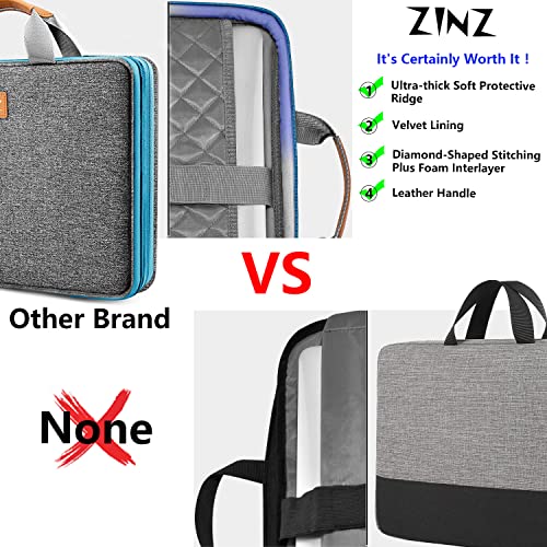 ZINZ Slim Expandable Laptop Case 15.6 Inch Sleeve Upgraded Protective Durable Recycled Carrying Case Compatible with MacBook 15" & 16" and Most 15" 15.6" 16" Notebook,L01G02 - color: L01g02, size: 15.6"