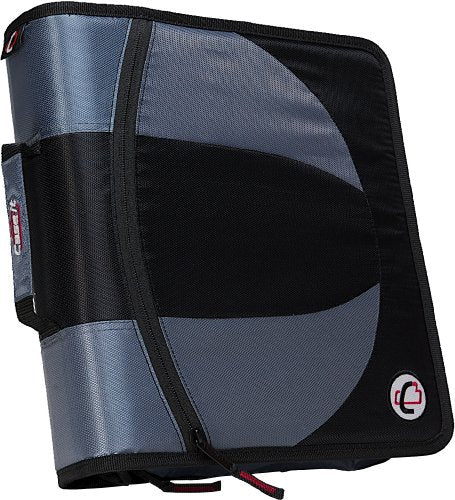 Case-it The Dual 2-in-1 Zipper Binder | Two 1.5-Inch D-Rings, 600 Sheet Capacity, Pencil Pouch & Multiple Pockets | School & Office Organizer with Shoulder Strap | Dual-101 Black - color: Z Black, size: 1 Pack