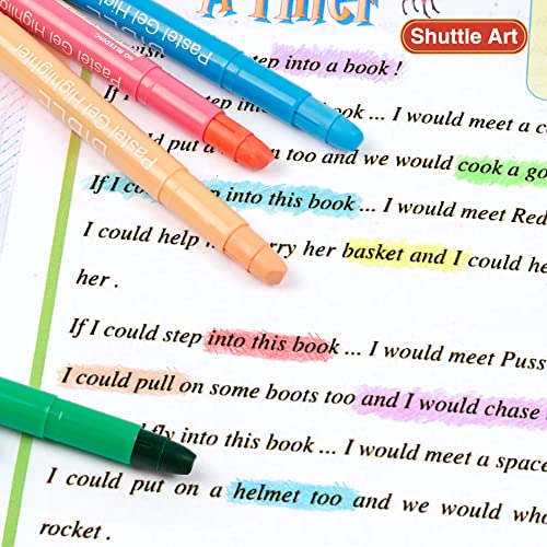 Shuttle Art 10 Pastel Colors Gel Highlighters,Bible Highlighters,No Bleed Through, Bible Journaling Supplies,Great for Journaling, Highlighting and Studying - color: 10 Pastel Colors