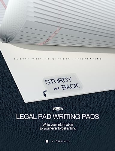 3 Pack Small Legal Pads 5x8 White Notepads Paper Tablets 5x8 Legal Pad 80 GSM Lined Note Pads of Paper 5x8 College Ruled Writing Pads 30 Sheets/Pad, 25 Lines Note Pads for School, Office - color: White-3P