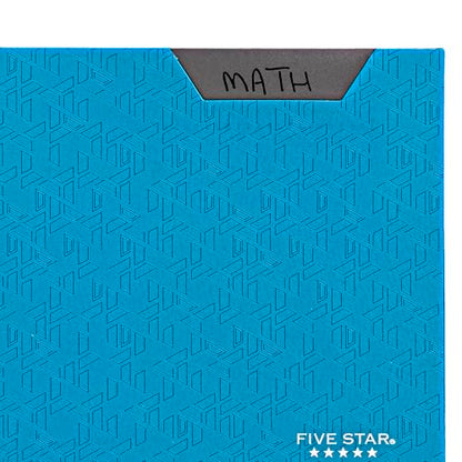 Five Star 2-Pocket Folder, Plastic Folder with Stay-Put Tabs and Prong Fasteners, Holds 8-1/2" x 11" Paper, Tidewater Blue (72107) - color: Tidewater Blue, size: 1 Count (Pack of 1)
